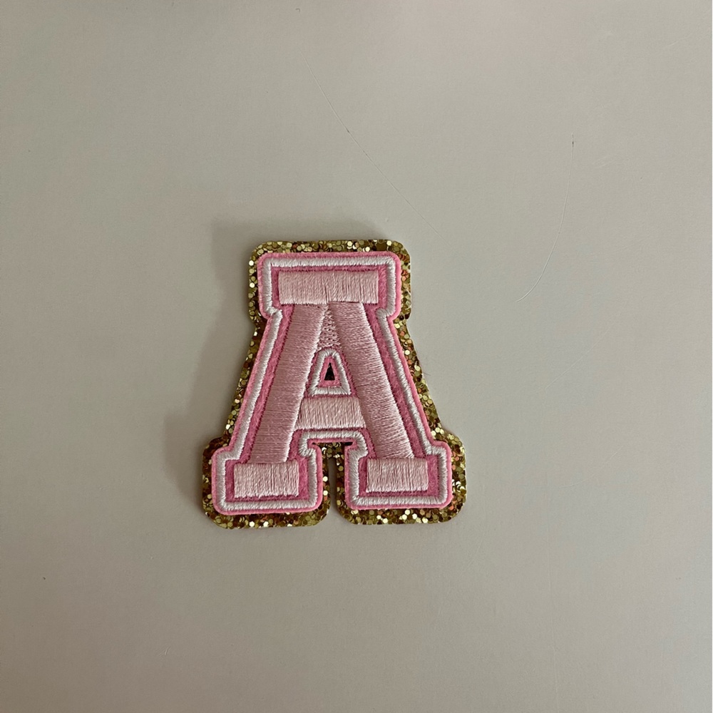 Stoney clover lane x target 2 letter patches. 1 letter A and 1 letter S.